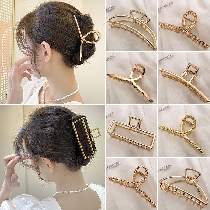 Hair Claw Clip Set - Fashion Metal Hair Claw For Women