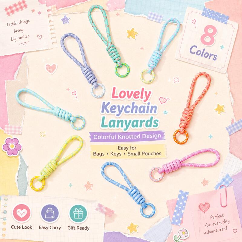 Women'S Accessories Rings - 2~5pcs Colorful Braided Keychain Mobile Phone