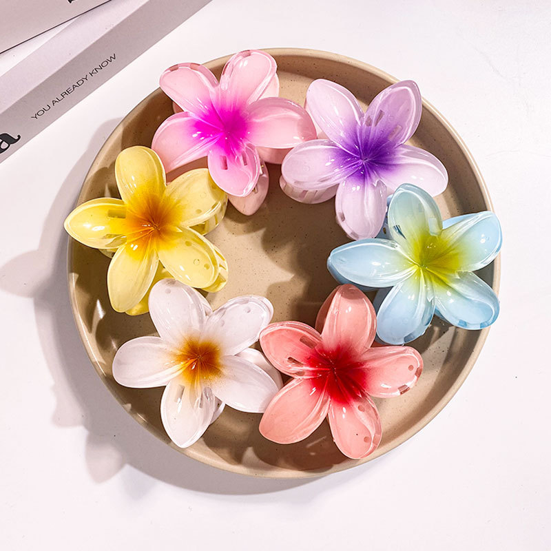 Women Accessories In Wholesale - 1/6PCS 8CM Women Flower Hair Clips