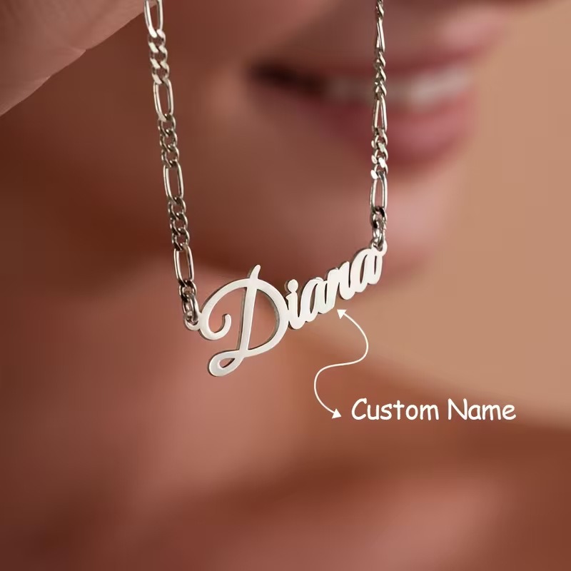 Women Accessories Gift Box - Customized Figaro Chain Necklaces Name Personalized