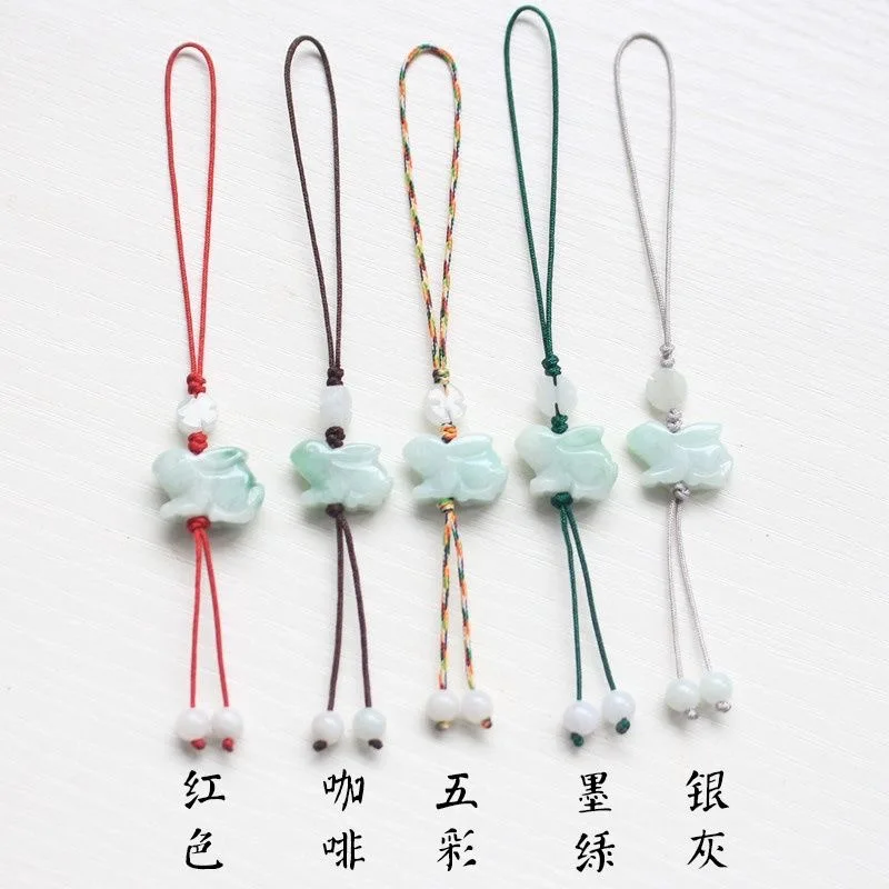 Women'S Accessories Rings - Customization Natural Emerald Chinese Rabbit DIY