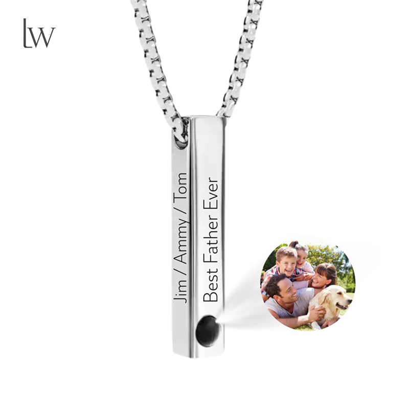 Women Accessories Gift Box - Custom Picture Name Necklace Personalized 3D