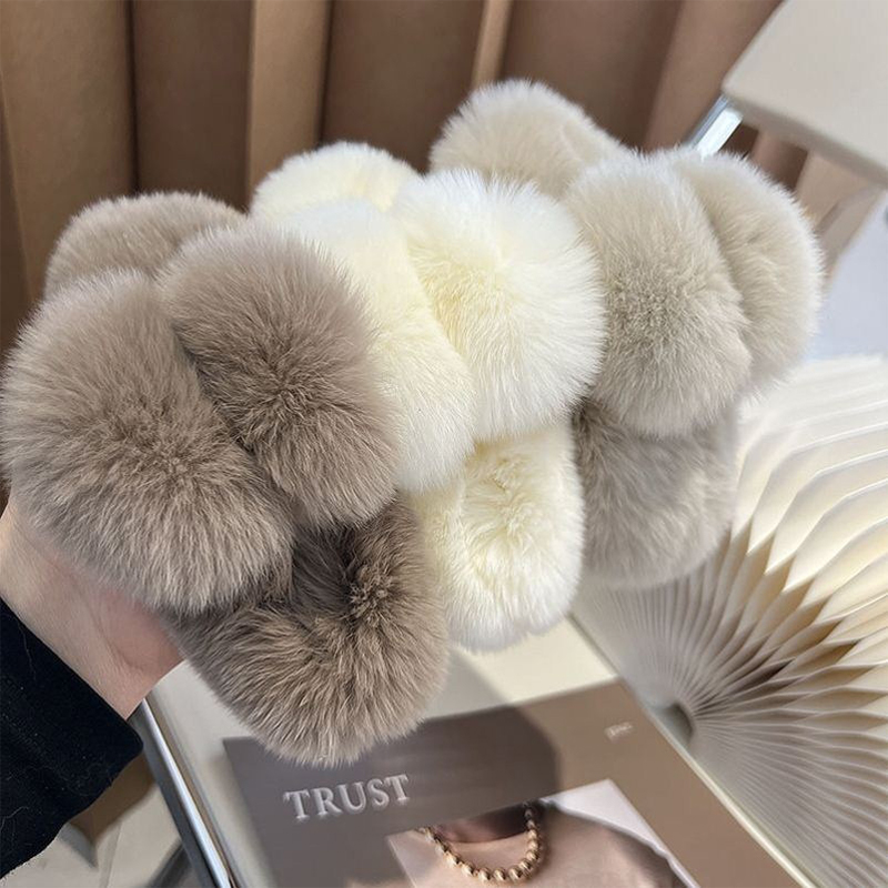 Winter Faux Fur Hair Claw Rabb - Hair Claw Clip Set review and price