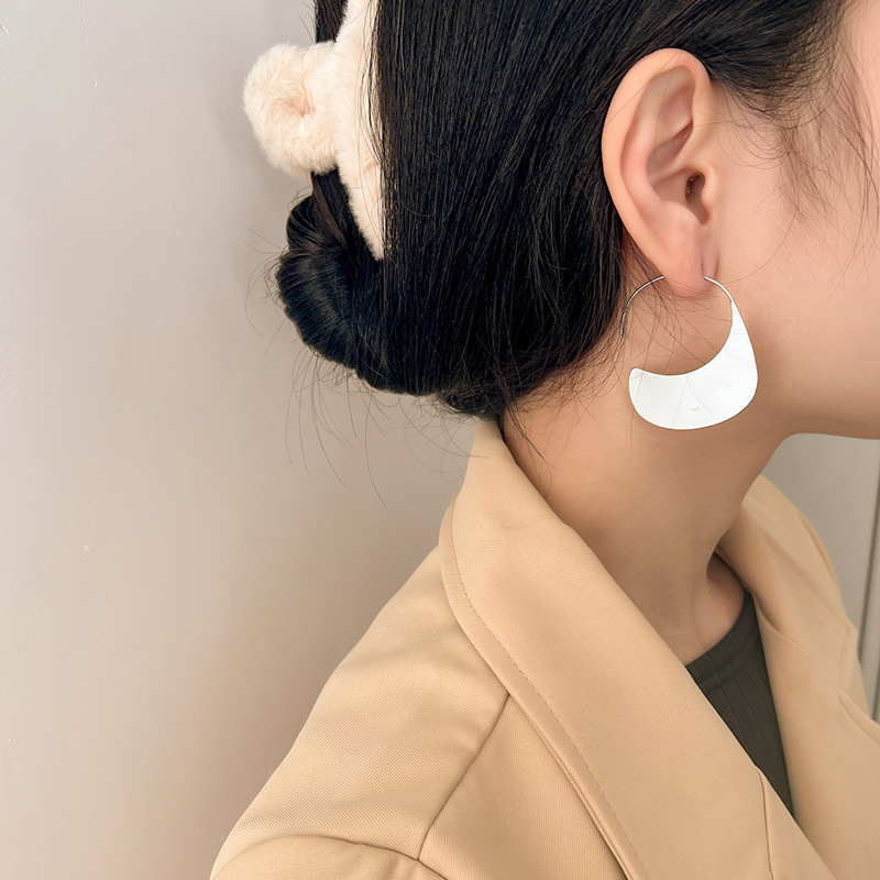 925 Sterling Silver Exaggerate - Statement Earrings Oversized review and price