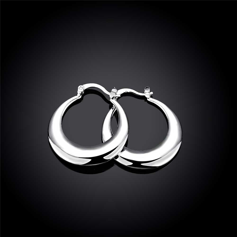 DOTEFFIL 925 Sterling Silver C - Statement Earrings Oversized review and price