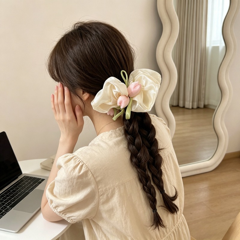Korean Tulip Elastic Scrunchie - Women Accessories Photos review and price