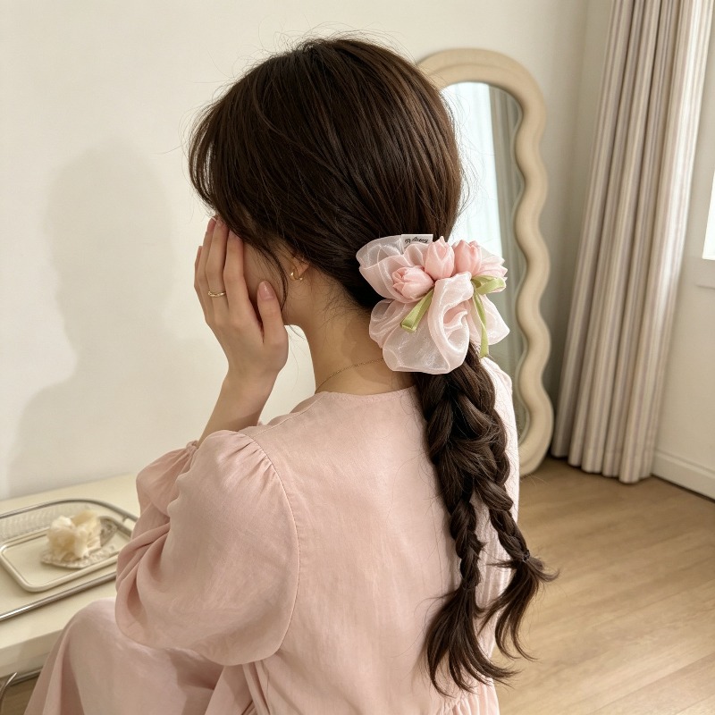 Korean Tulip Elastic Scrunchie - Women Accessories Photos review and price