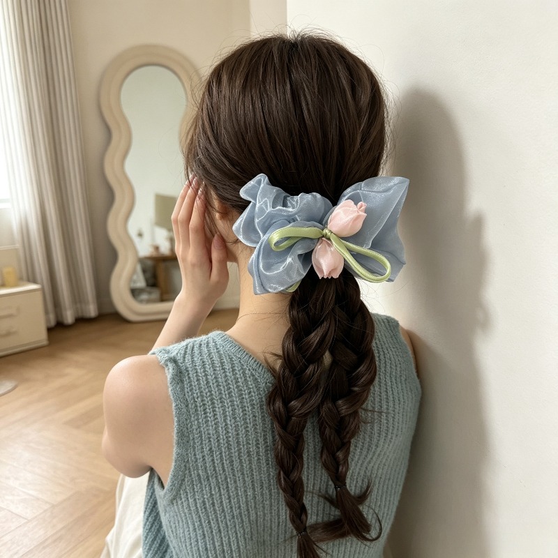Korean Tulip Elastic Scrunchie - Women Accessories Photos review and price