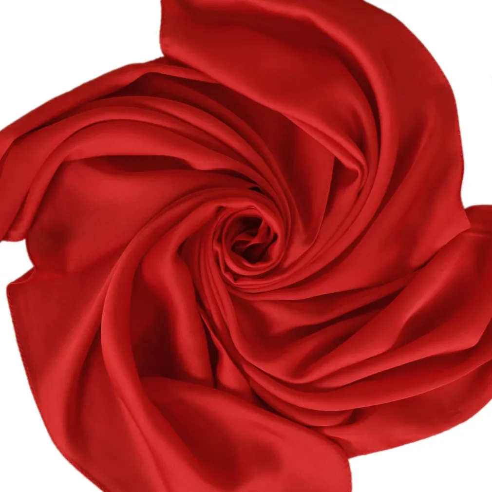 Satin Scarf Women 70cm Solid C - Women Accessories In Wholesale review and price