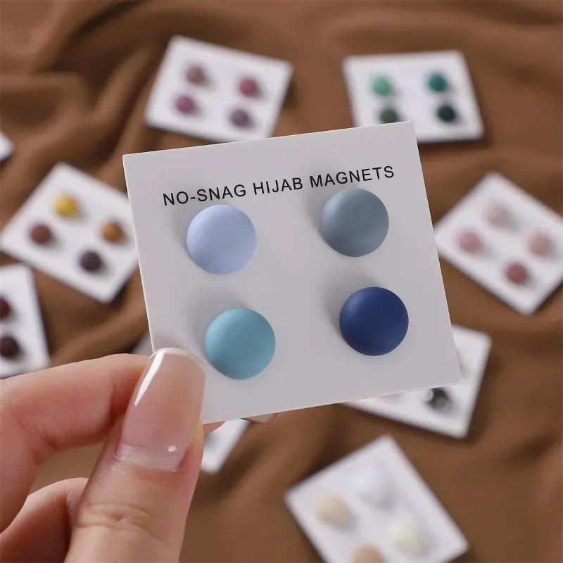 4Pcs/Card Matte Magnet Hijab P - Women Accessories In Wholesale review and price