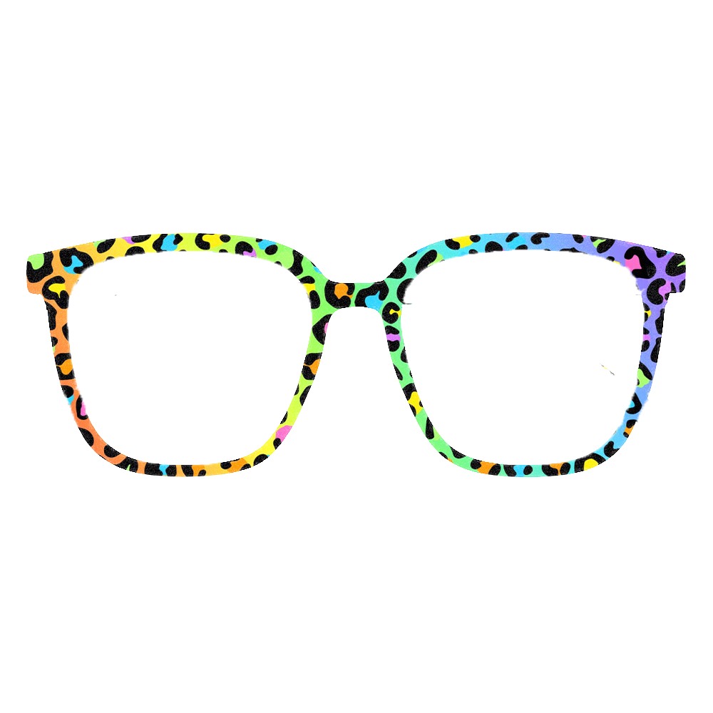 Trendy Rainbow Leopard Print S - Women Accessories Photos review and price