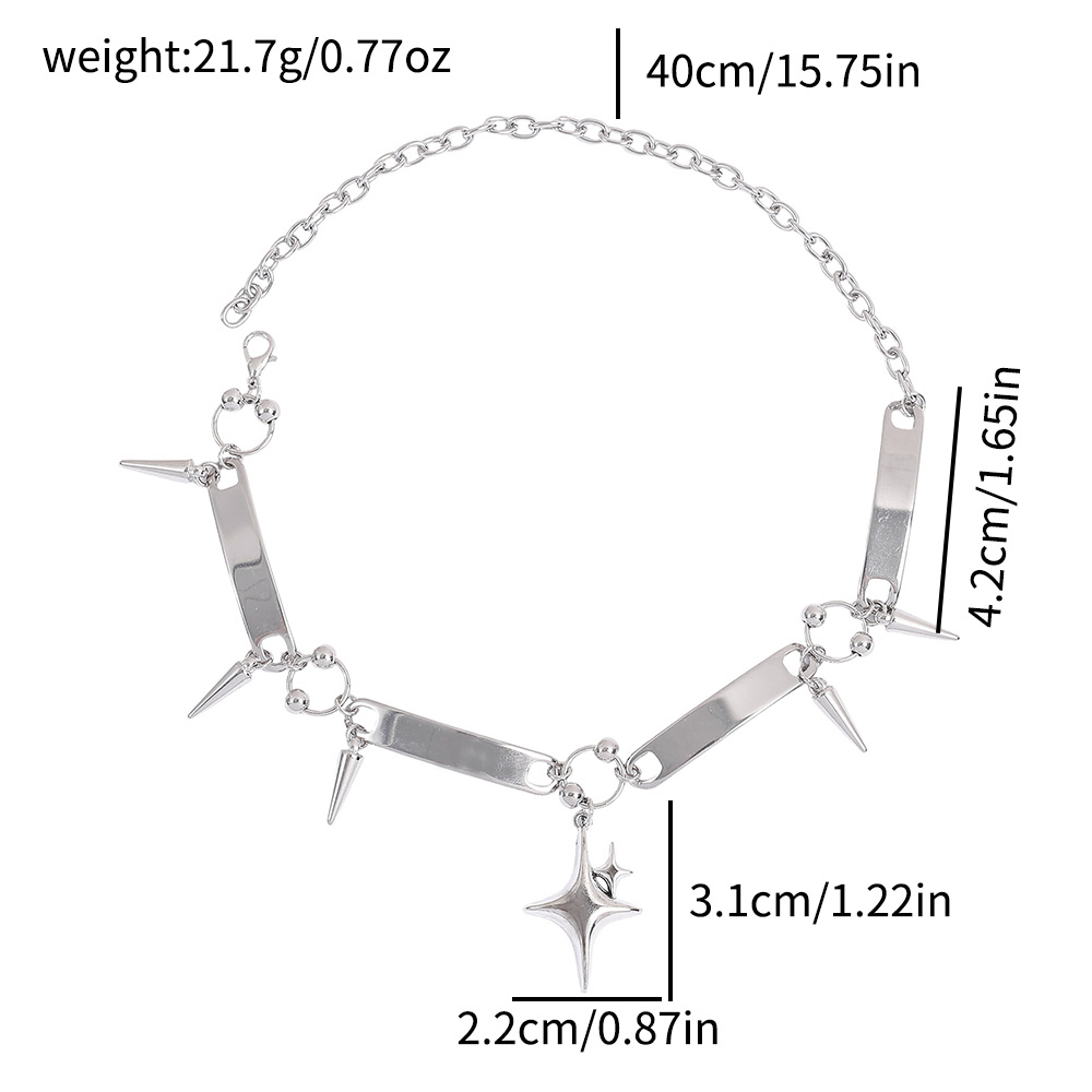 Punk Star Riveted Choker,Rock  - Women'S Accessories Rings review and price