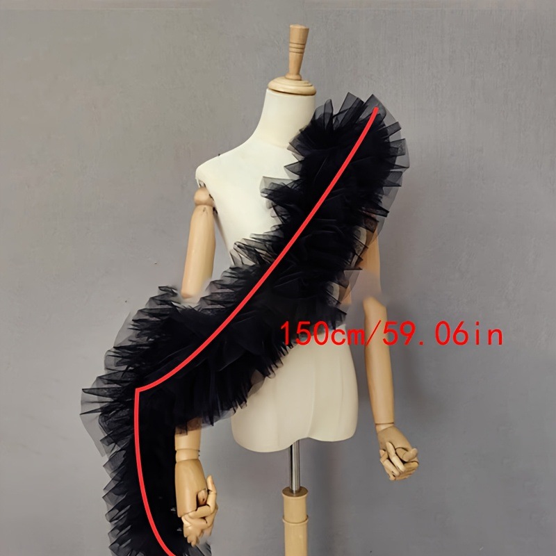Black fluffy gauze shawl bride - Women Accessories Photos review and price