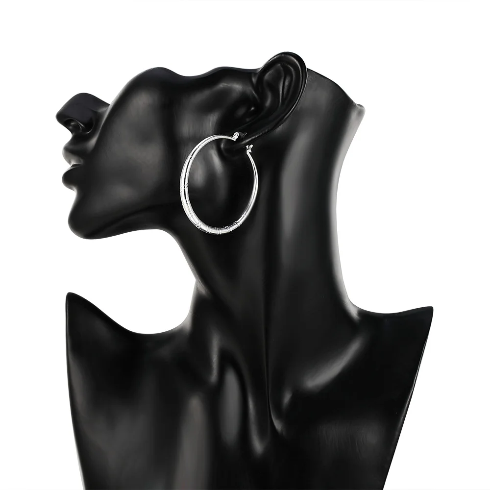 3/4/5/6cm Big 925 Sterling Sil - Statement Earrings Oversized review and price
