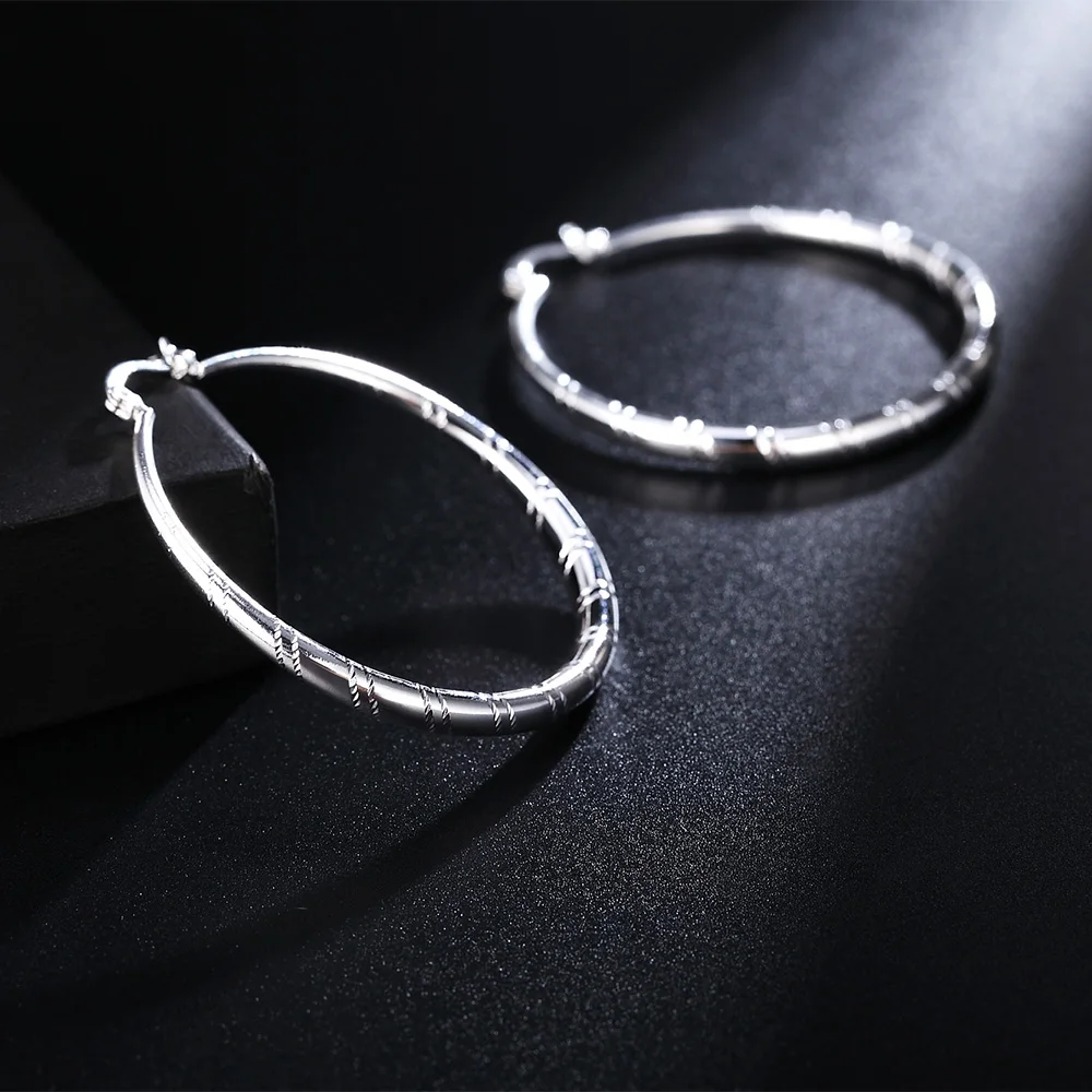 3/4/5/6cm Big 925 Sterling Sil - Statement Earrings Oversized review and price