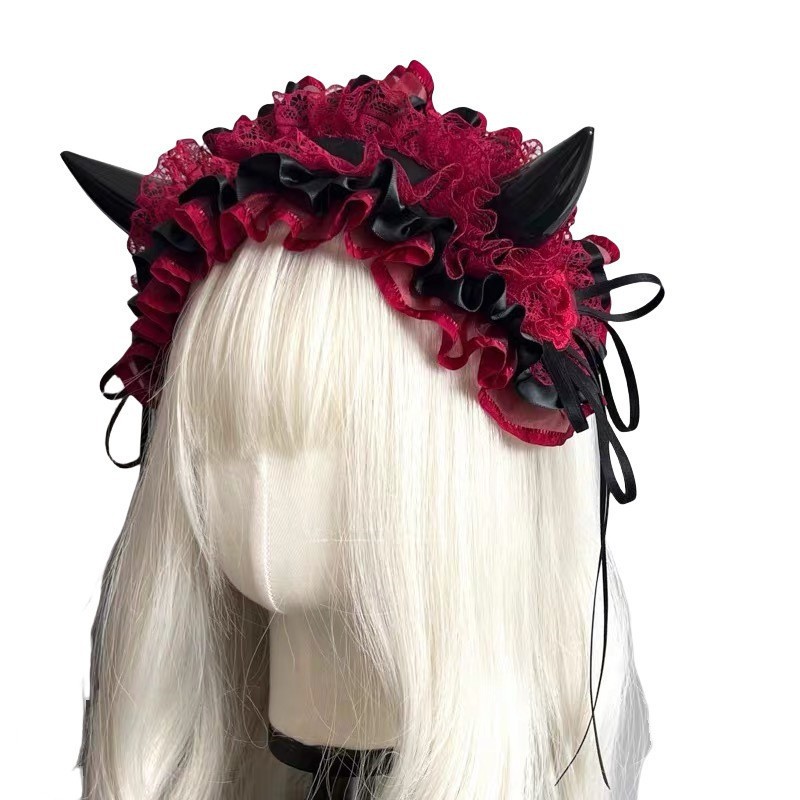 Japanese Gothic Lace Bow Headb - Women Accessories Photos review and price
