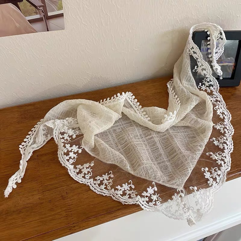 Fashion Lace Triangle Headscar - Women Accessories Photos review and price