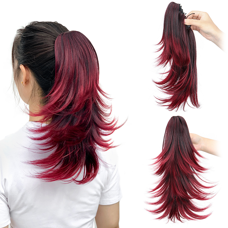 14Inch Synthetic Short Curly L - Hair Claw Clip Set review and price