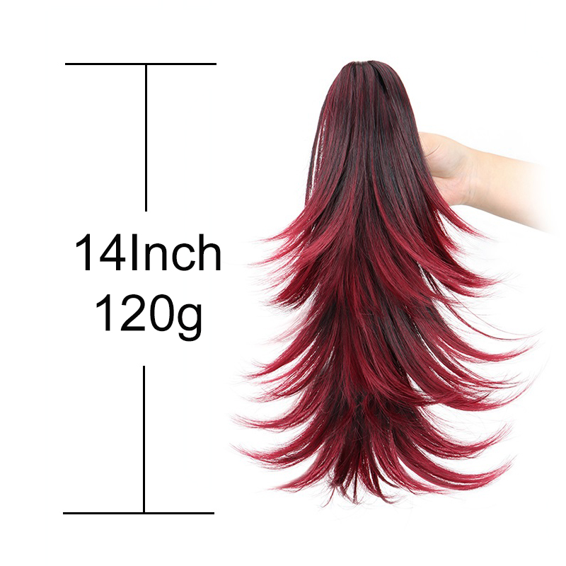 14Inch Synthetic Short Curly L - Hair Claw Clip Set review and price