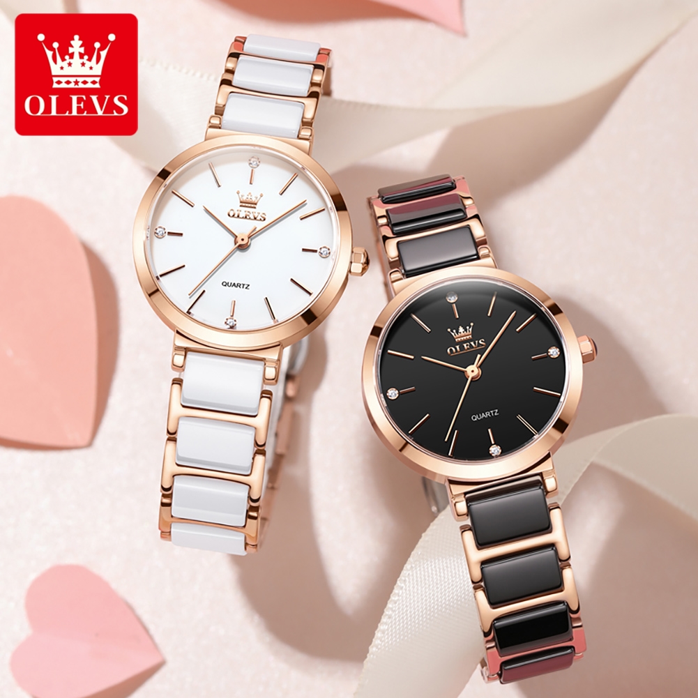 OLEVS Women Watch 5877 Luxury  - Women Accessories Gift Box review and price
