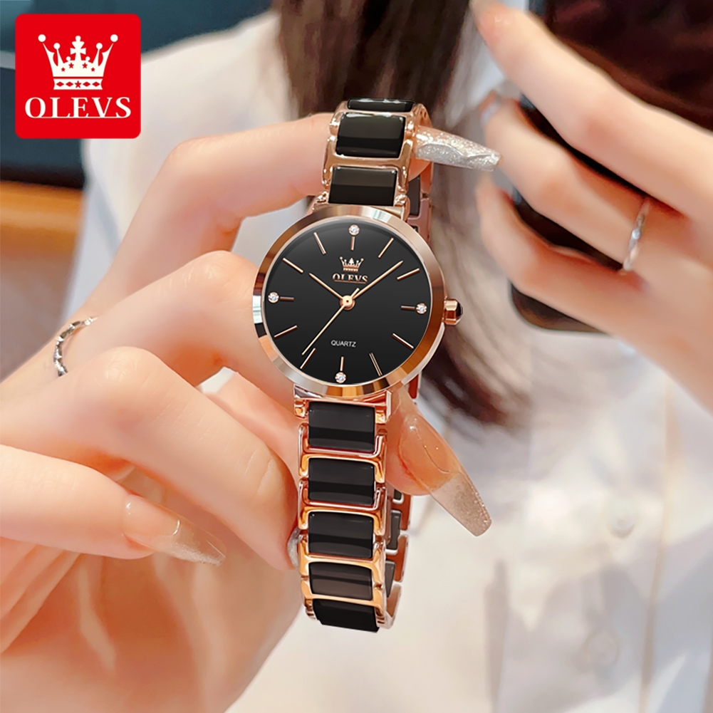 OLEVS Women Watch 5877 Luxury  - Women Accessories Gift Box review and price
