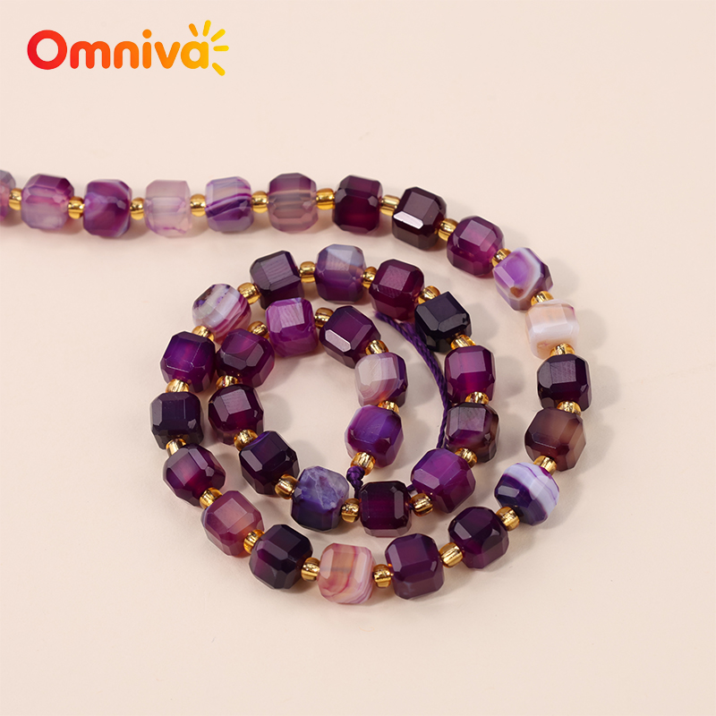 Purple line agate Stone Natura - Women Accessories In Wholesale review and price