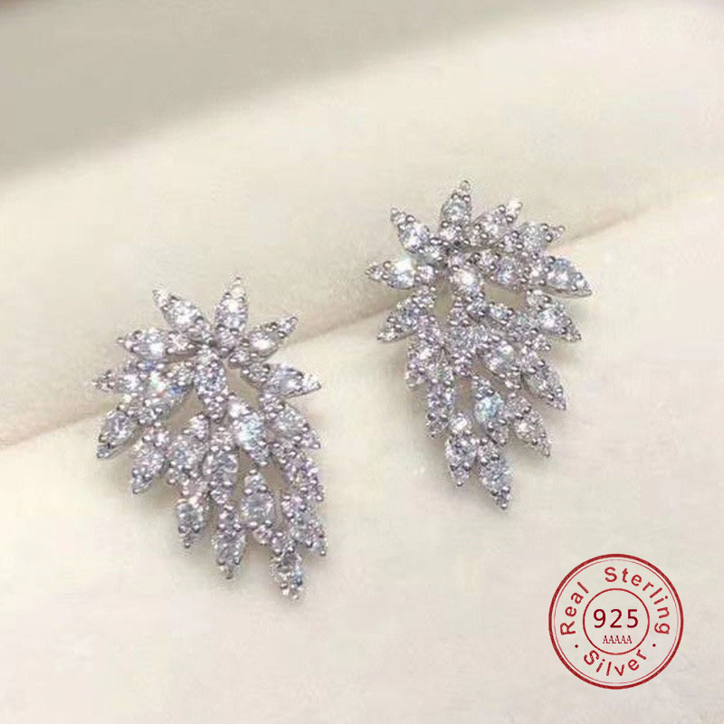 Rhinestone 925 Sterling SIlver - Statement Earrings Oversized review and price