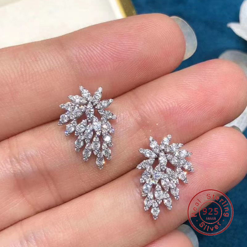Rhinestone 925 Sterling SIlver - Statement Earrings Oversized review and price