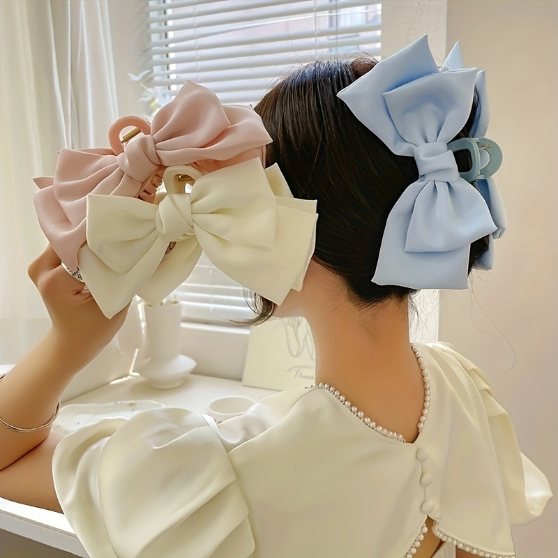 Bow Hair Claws Clip Large Shar - Hair Claw Clip Set review and price