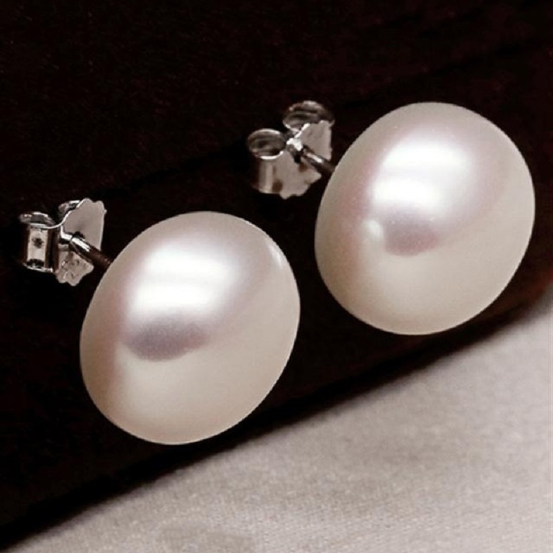 10-13mm Big Pearl Earrings Rea - Statement Earrings Oversized review and price