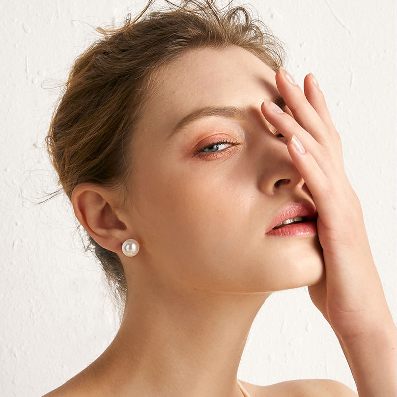 10-13mm Big Pearl Earrings Rea - Statement Earrings Oversized review and price