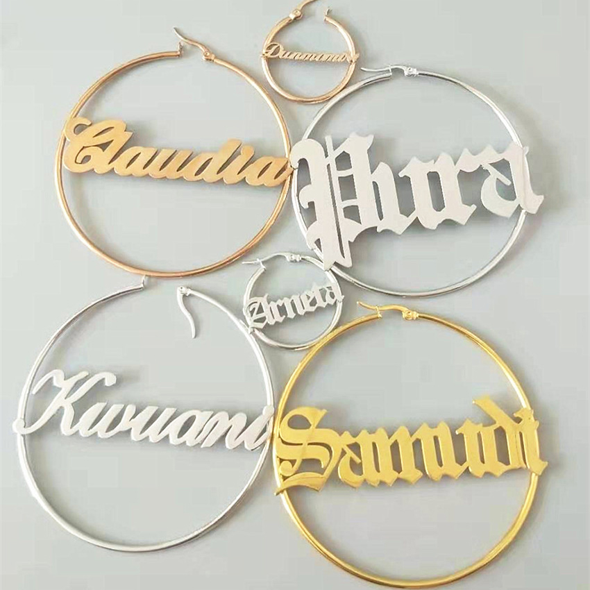 Personalized Women Big Earring - Statement Earrings Oversized review and price