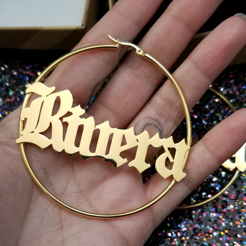 Personalized Women Big Earring - Statement Earrings Oversized review and price