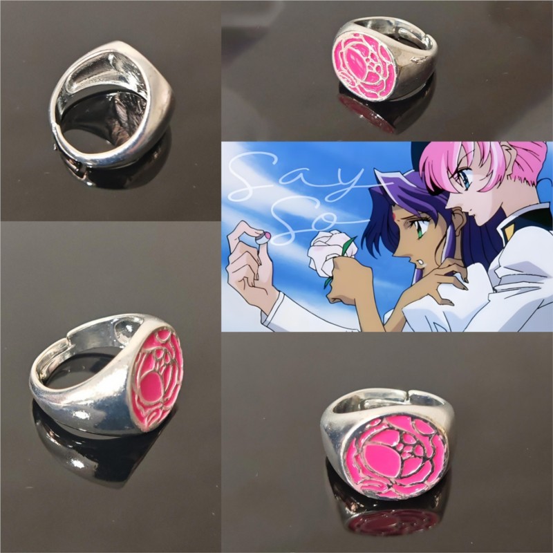 Pink Rose Ring Tenjou Utena Re - Women'S Accessories Rings review and price