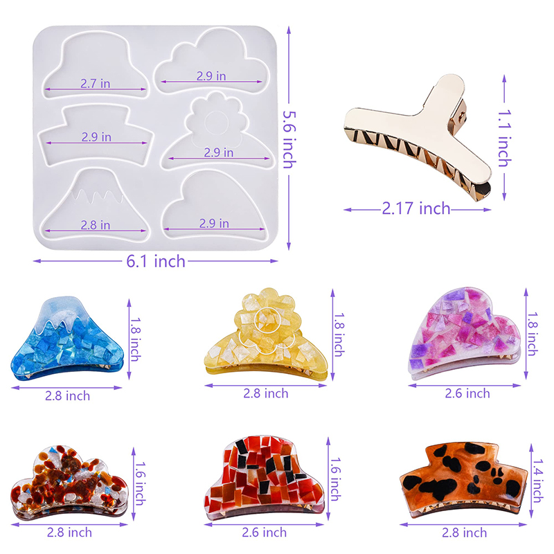 Hair Claw Clips Silicone Resin - Hair Claw Clip Set review and price