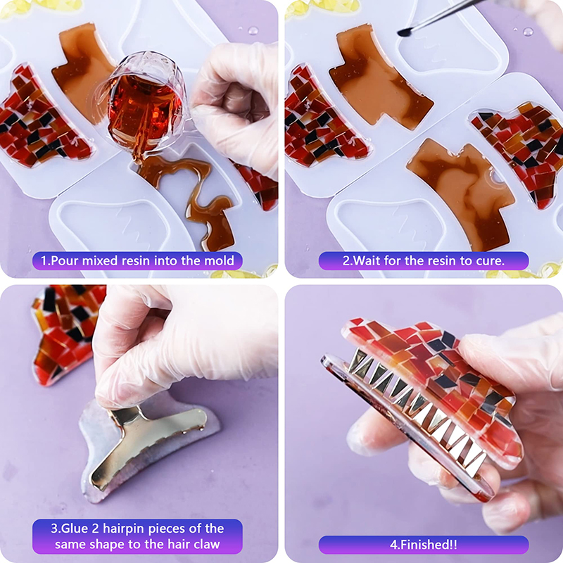 Hair Claw Clips Silicone Resin - Hair Claw Clip Set review and price