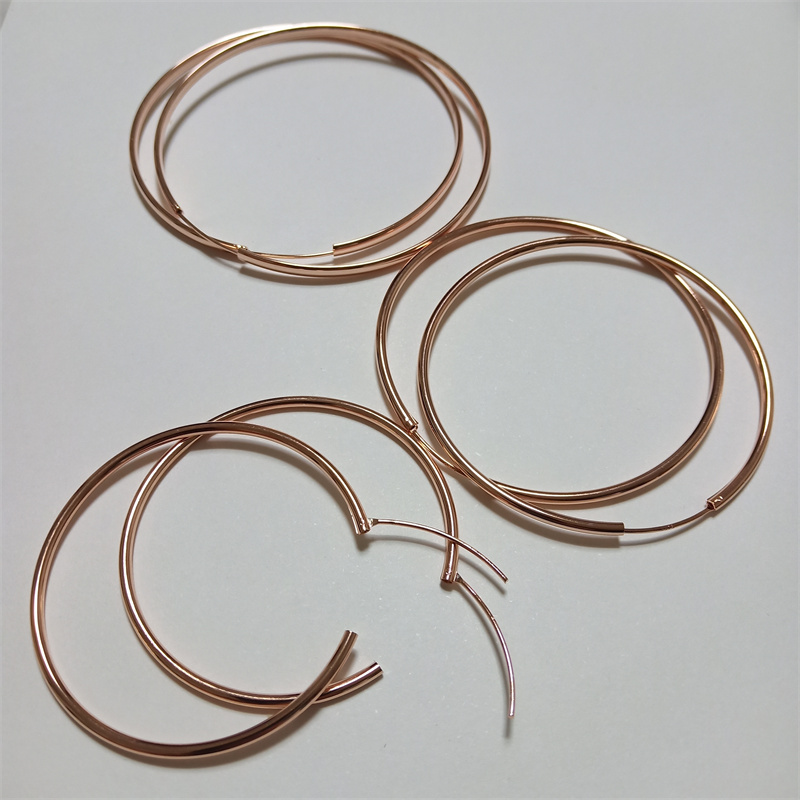 SOMILIA New Rose Gold Big Hoop - Statement Earrings Oversized review and price