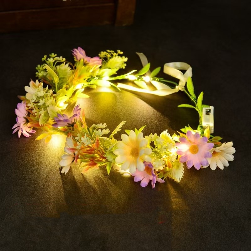 LED Light Up Flower Crown Head - Women Accessories Photos review and price