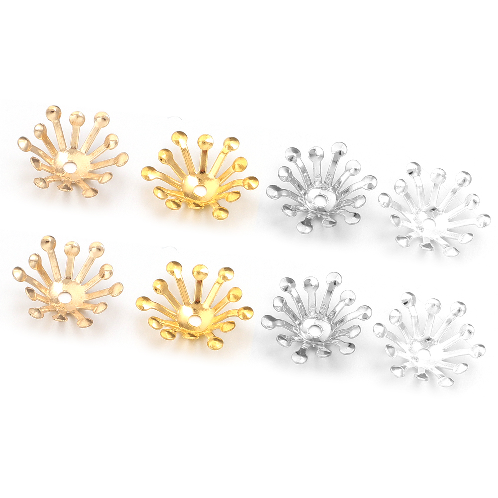 100Pcs Diameter 13MM Gold Colo - Women Accessories In Wholesale review and price