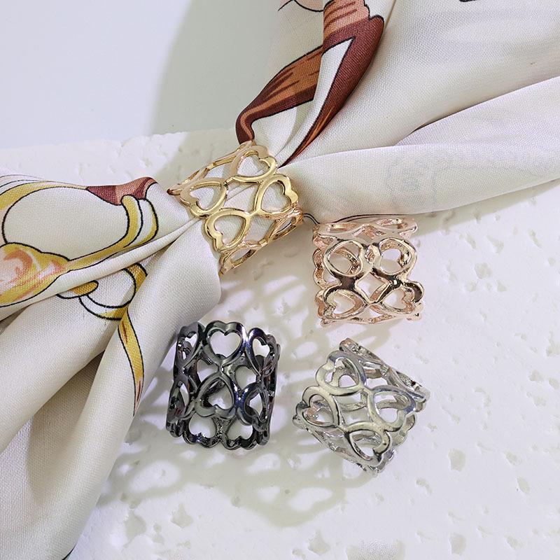 1/4Pcs Alloy Circle Scarves Br - Women'S Accessories Rings review and price
