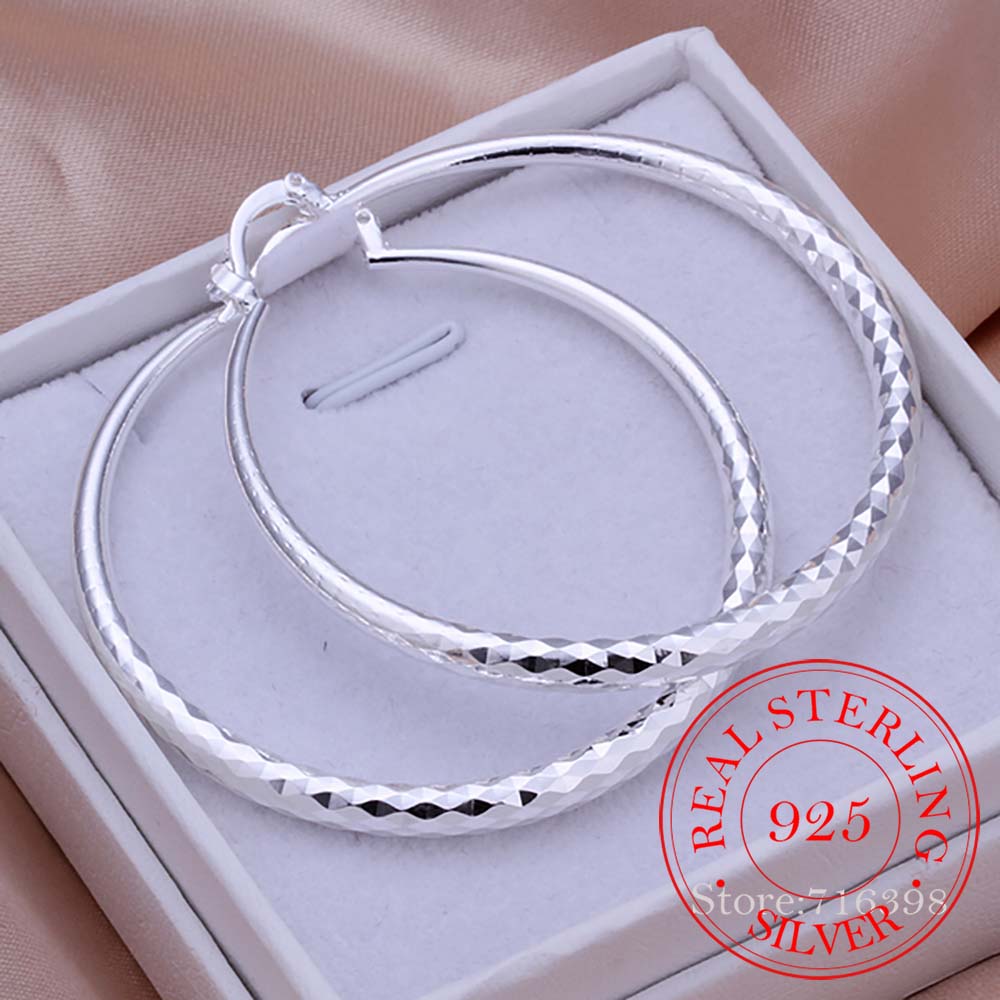 925 Sterling Silver Hip Hop Ro - Statement Earrings Oversized review and price