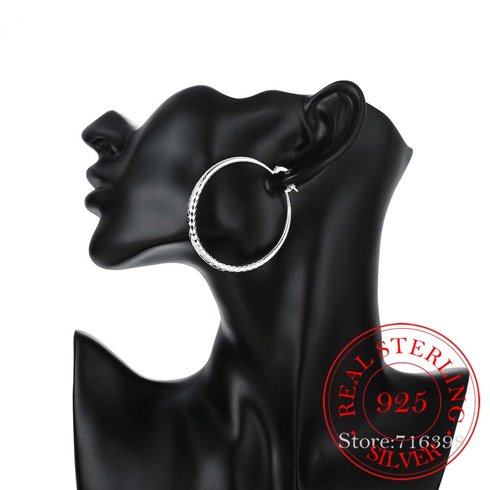 925 Sterling Silver Hip Hop Ro - Statement Earrings Oversized review and price
