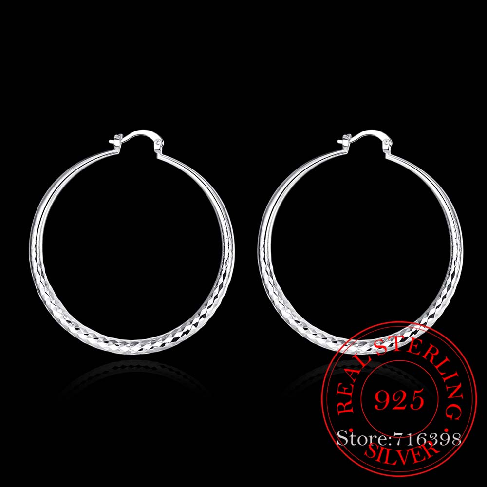 925 Sterling Silver Hip Hop Ro - Statement Earrings Oversized review and price