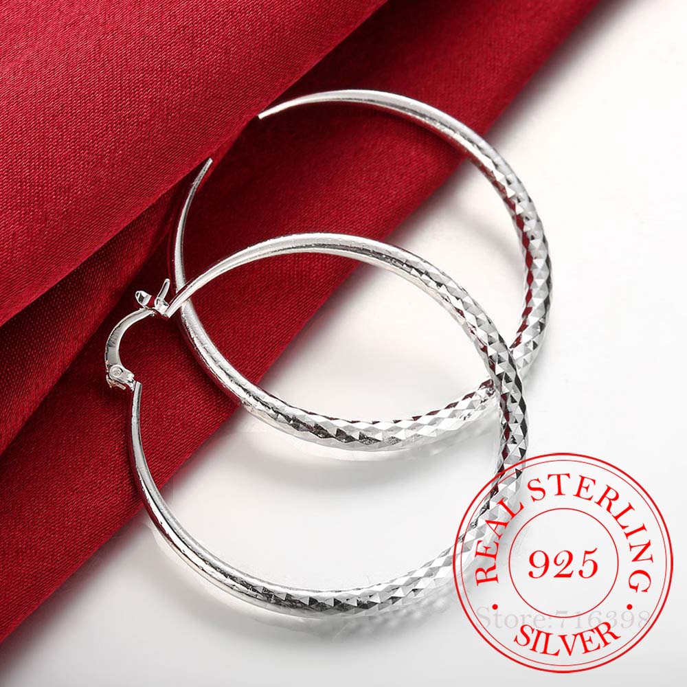 925 Sterling Silver Hip Hop Ro - Statement Earrings Oversized review and price