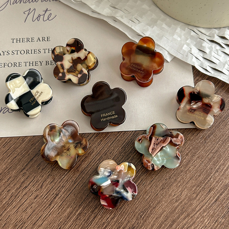 8Pcs/Set Cute Flower Acetate H - Hair Claw Clip Set review and price