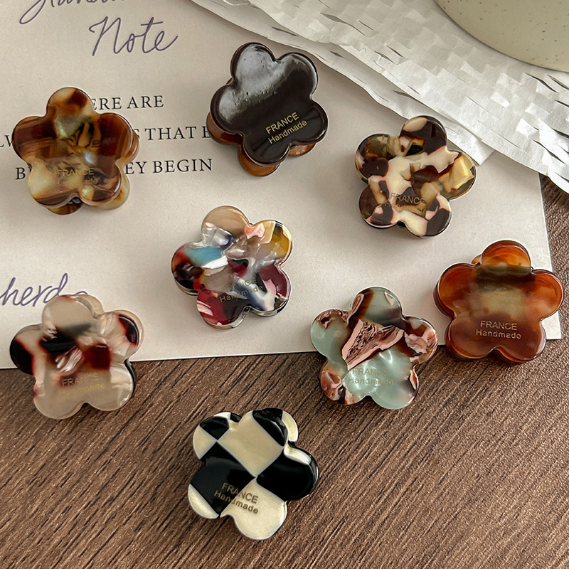 8Pcs/Set Cute Flower Acetate H - Hair Claw Clip Set review and price