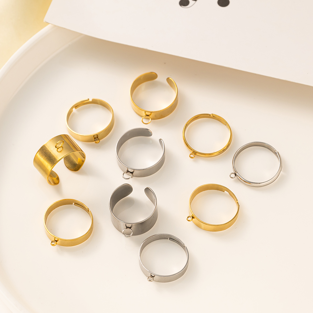 5pcs/Lot Stainless Steel Gold  - Women'S Accessories Rings review and price