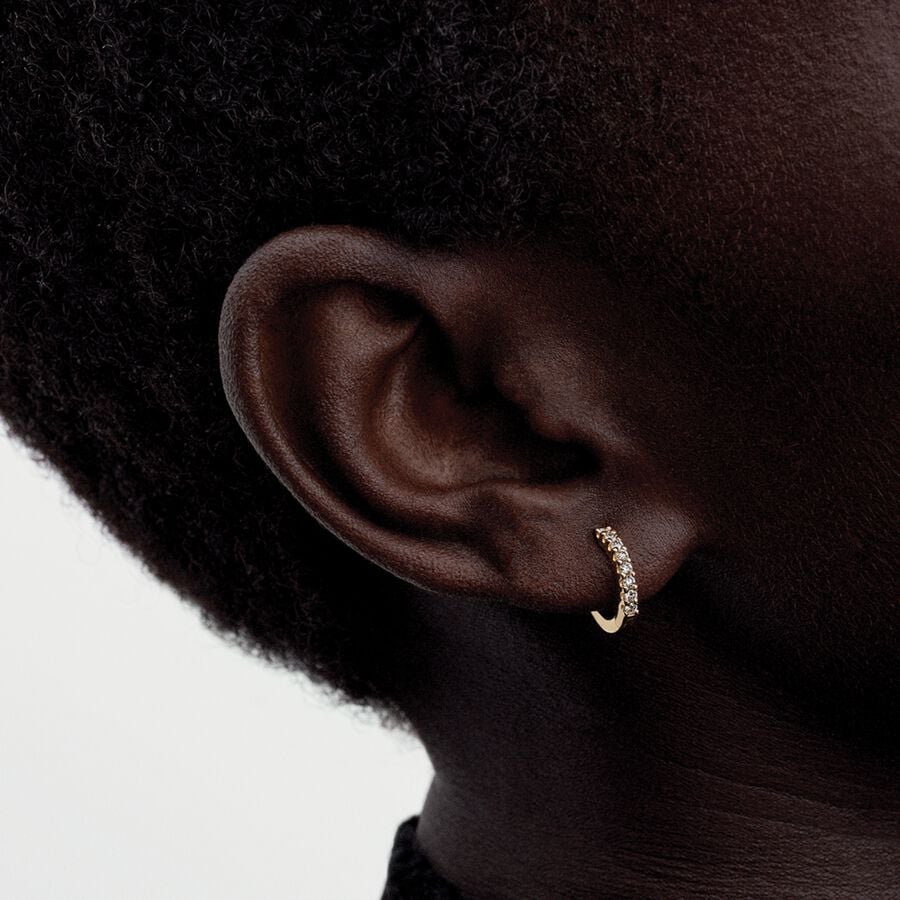 925 Sterling Silver Golden Ser - Statement Earrings Oversized review and price